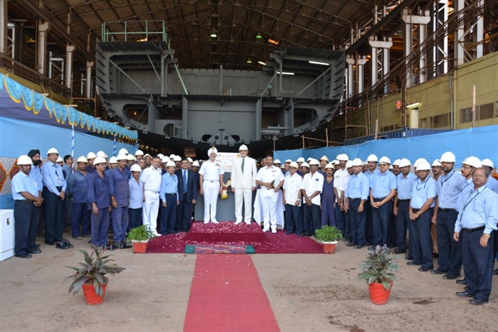 Keel laying on fourth OPV for Indian Coast Guard