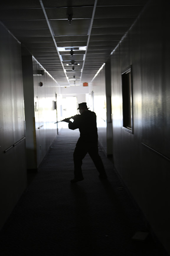 official during active shooter training 